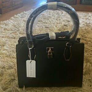 Park Ave Collection black bag with gold trim